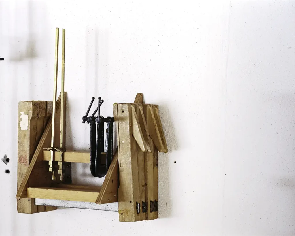 ARBO Surfboards - wooden boat building clamps