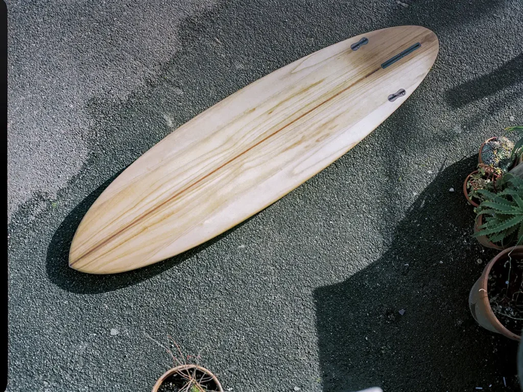 Custom wooden Surfboard by ARBO Surfboards